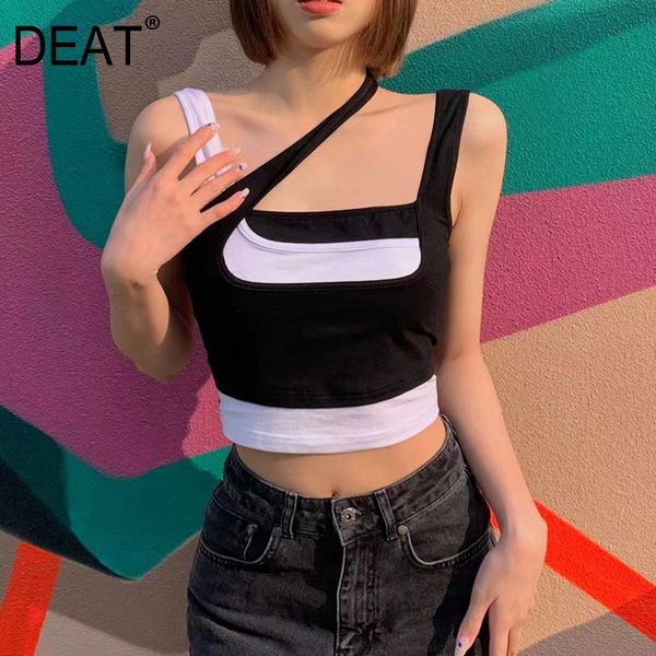 contrast color patchwork fake two-piece high waist vest for women style y2k clothes spring and summer gx957 210421, White
contrast color patchwork fake two-piece high waist vest for women style y2k clothes spring and summer gx957 210421, White