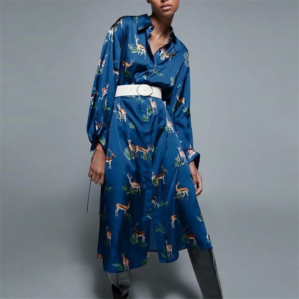 women vintage animal printed dress with belt long sleeveturn down collar high waist basic slim pullover party female midi 210422, Black;gray
women vintage animal printed dress with belt long sleeveturn down collar high waist basic slim pullover party female midi 210422, Black;gray