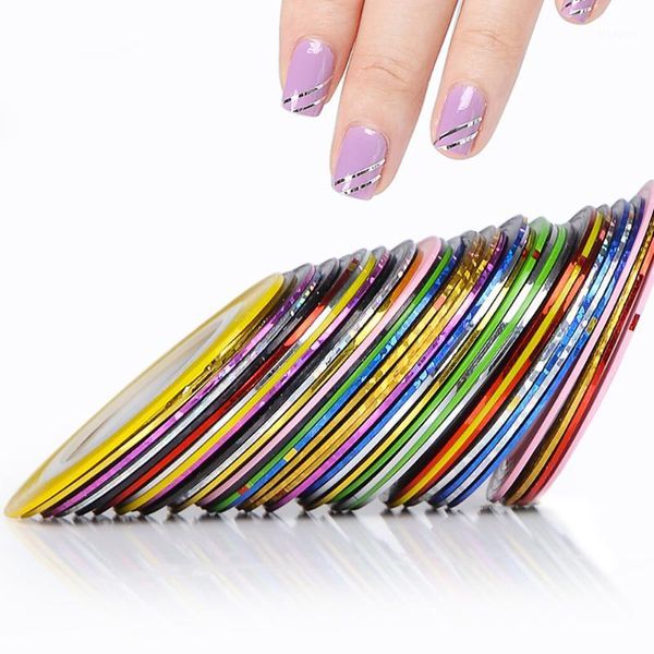 bottom mixed shape diy nail art 30 colors glitter striping tape lines stickers decal tips tool1, Silver;gold
bottom mixed shape diy nail art 30 colors glitter striping tape lines stickers decal tips tool1, Silver;gold