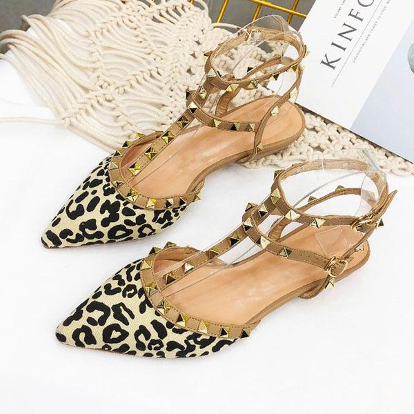 spring women rivet sandals ankle buckle strap ladies flat leopard shoes t-strap pointed studed dress, Black
spring women rivet sandals ankle buckle strap ladies flat leopard shoes t-strap pointed studed dress, Black