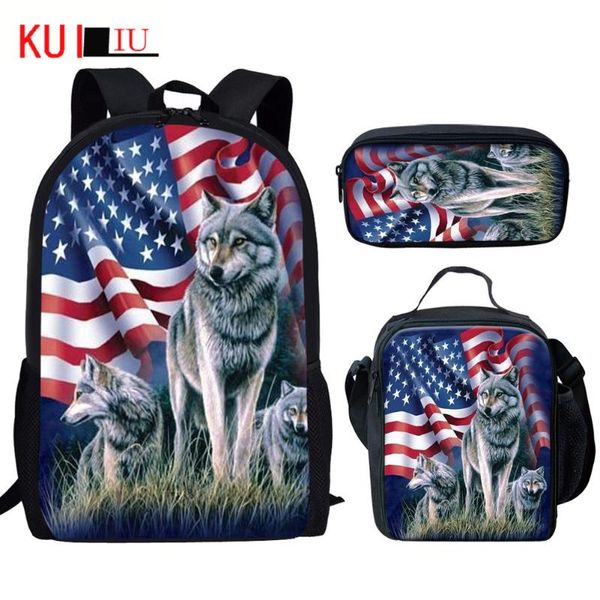 backpack america flag women's men wolf 3d print children school bags set teen girls boys custom satchel lunch bag pencil case
backpack america flag women's men wolf 3d print children school bags set teen girls boys custom satchel lunch bag pencil case
