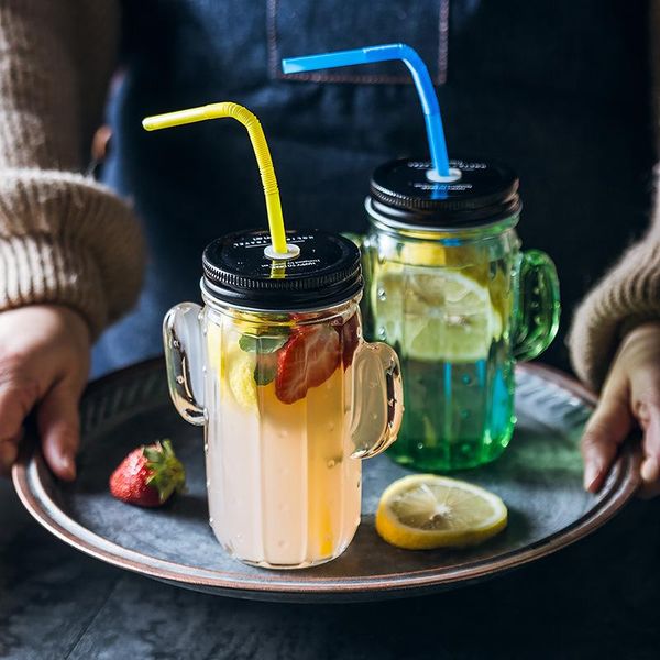 401~500ml mason jar glass cup beverage mug with lid straw summer ice cream fruit cold drinking can juice pot breakfast milk tank wine glasse
401~500ml mason jar glass cup beverage mug with lid straw summer ice cream fruit cold drinking can juice pot breakfast milk tank wine glasse