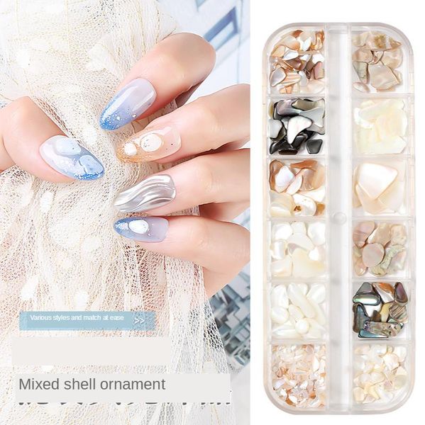 nail art decorations ins 12 color mixed manicure shell piece jewelry strip box with super thin abalone pieces japanese net red, Silver;gold
nail art decorations ins 12 color mixed manicure shell piece jewelry strip box with super thin abalone pieces japanese net red, Silver;gold
