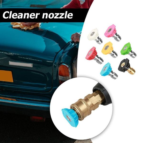 car washer 7 colors 7pcs 1/4 inch wash gun snow high pressure fine brass stainless steel + plastic foam lance spray nozzles tip
car washer 7 colors 7pcs 1/4 inch wash gun snow high pressure fine brass stainless steel + plastic foam lance spray nozzles tip