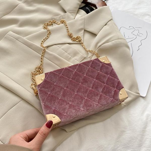 evening bags velvet rhombus embroidery thread design small square bag 2021 trend chain ladies messenger women shoulder flap
evening bags velvet rhombus embroidery thread design small square bag 2021 trend chain ladies messenger women shoulder flap