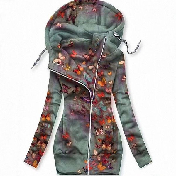 women's plus size jacket pocket zip up floral butterfly heart butterfly causal vacation long sleeve hooded regular spring green blue wh, Black
women's plus size jacket pocket zip up floral butterfly heart butterfly causal vacation long sleeve hooded regular spring green blue wh, Black