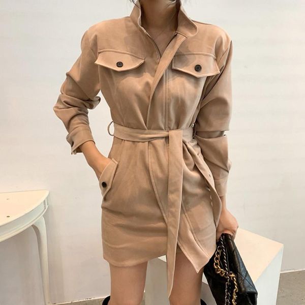 casual dresses autumn winter woman dress 2021 full sleeve single breasted solid color high waist ladies mini shirt elegant, Black;gray
casual dresses autumn winter woman dress 2021 full sleeve single breasted solid color high waist ladies mini shirt elegant, Black;gray