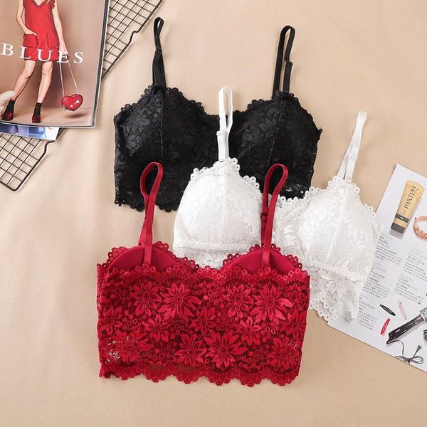 bras bra women lace bralette lingerie underwear wireless padded seamless ultra strap for 1/2 pcs, Red;black
bras bra women lace bralette lingerie underwear wireless padded seamless ultra strap for 1/2 pcs, Red;black