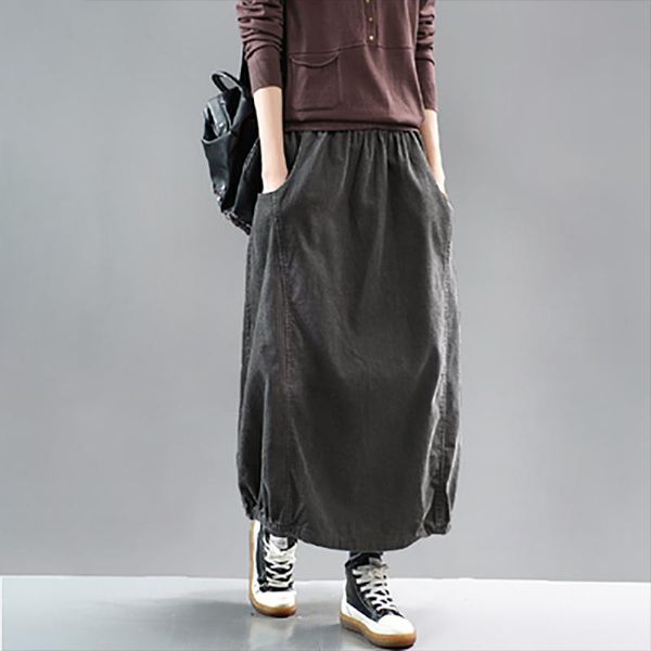 skirts autumn winter skirt women elastic waist slim-type retro corduroy 2021 ladies casual pocket spliced all-match, Black
skirts autumn winter skirt women elastic waist slim-type retro corduroy 2021 ladies casual pocket spliced all-match, Black