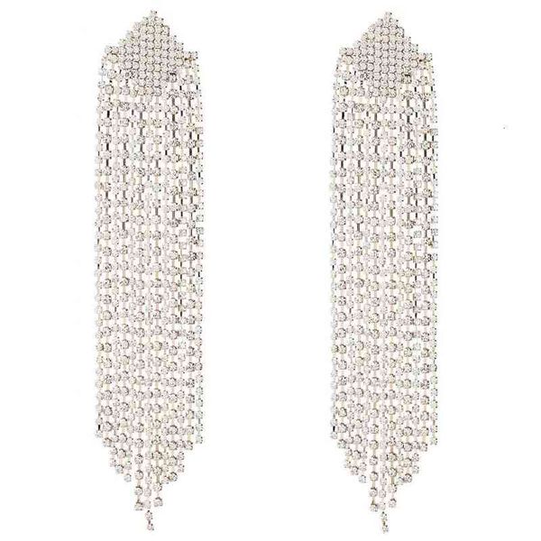 long earrings super large tassel rhinestone exaggerated big personalized nightclub disco performance accessories, Golden
long earrings super large tassel rhinestone exaggerated big personalized nightclub disco performance accessories, Golden