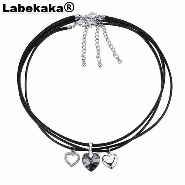 trendy gift necklaces heart embellished with crystal from rope chain choker for women party costume jewelry chokers, Golden;silver
trendy gift necklaces heart embellished with crystal from rope chain choker for women party costume jewelry chokers, Golden;silver