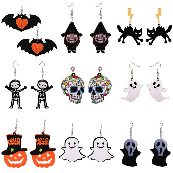 halloween funny dangle earrings pumpkin cat ghost boy girl hat bat ear drop acrylic earring personality little witch resin party ear stud je, Silver
halloween funny dangle earrings pumpkin cat ghost boy girl hat bat ear drop acrylic earring personality little witch resin party ear stud je, Silver