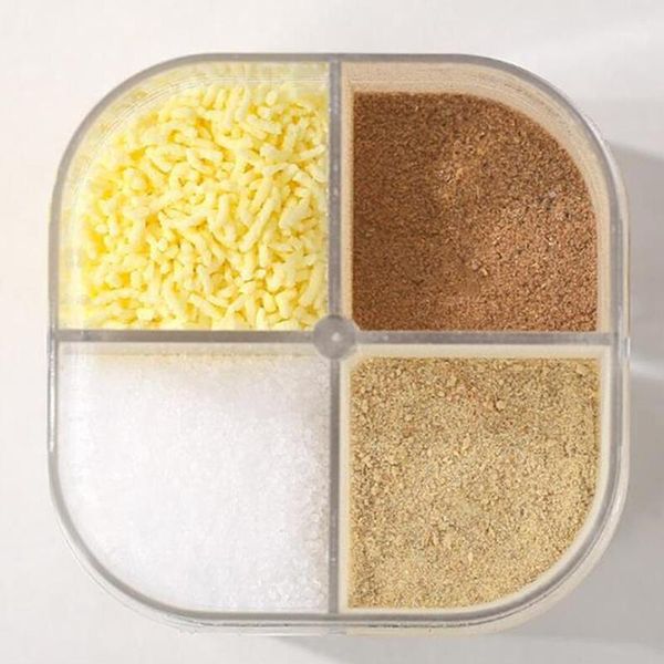 storage bottles & jars household 4 in 1 salt and pepper shakers spice organizer container plastic canister kitchen jar gadget
storage bottles & jars household 4 in 1 salt and pepper shakers spice organizer container plastic canister kitchen jar gadget