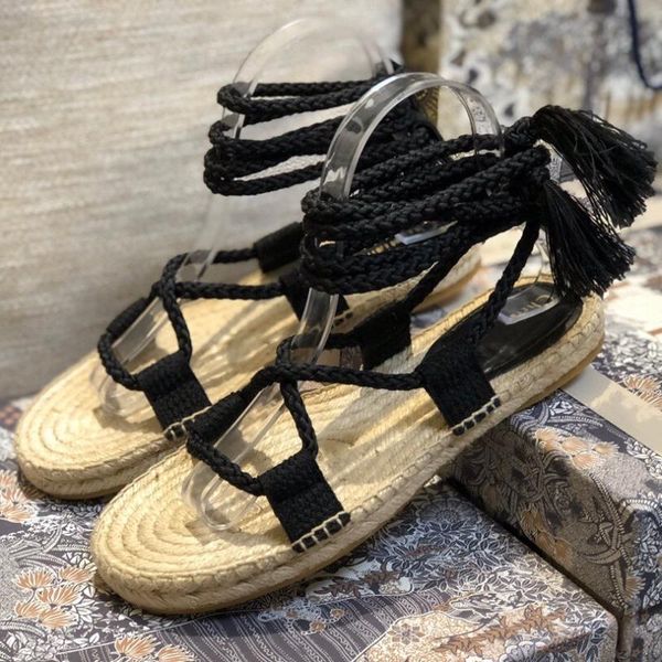 summer shoes woman weave flip-flop sandals fisherman fringe ankle-strap ethnic, Black
summer shoes woman weave flip-flop sandals fisherman fringe ankle-strap ethnic, Black