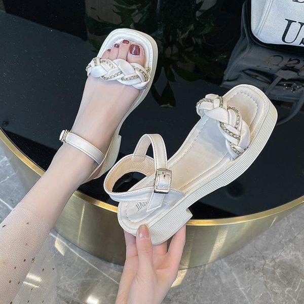 sandals 2021 leisure sports thick bottom small fragrance button beach heel women, Black
sandals 2021 leisure sports thick bottom small fragrance button beach heel women, Black