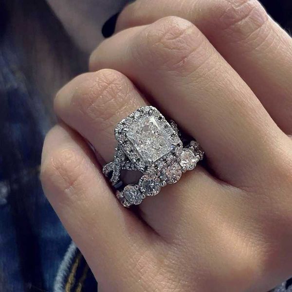 cluster rings real solid 925 sterling silver wedding band sets for women luxury square 5ct simulated diamond engagement ring jewelry, Golden;silver
cluster rings real solid 925 sterling silver wedding band sets for women luxury square 5ct simulated diamond engagement ring jewelry, Golden;silver