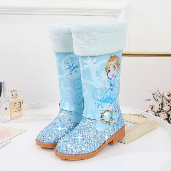 girls' 2021 winter snow little girls' fashion princs middle big children's plush cotton boots, Black
girls' 2021 winter snow little girls' fashion princs middle big children's plush cotton boots, Black