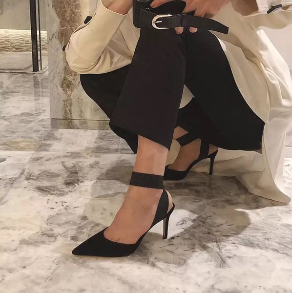 sandals pointed-toe single elastic high heels temperament all-match suede net red fairy lady women's shoes women sandals, Black
sandals pointed-toe single elastic high heels temperament all-match suede net red fairy lady women's shoes women sandals, Black