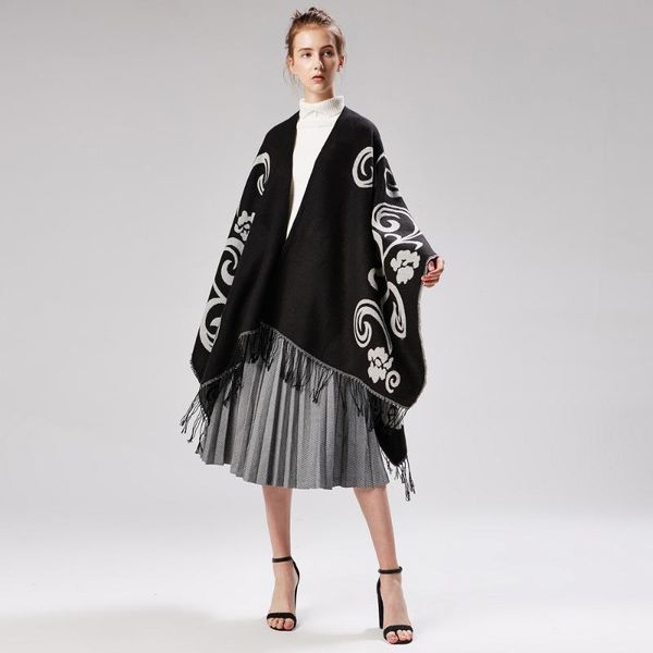 scarves brand fashion women winter shawl and wraps thick warm blanket scarf oversize black ponchos capes striped tassel echarpe, Blue;gray
scarves brand fashion women winter shawl and wraps thick warm blanket scarf oversize black ponchos capes striped tassel echarpe, Blue;gray