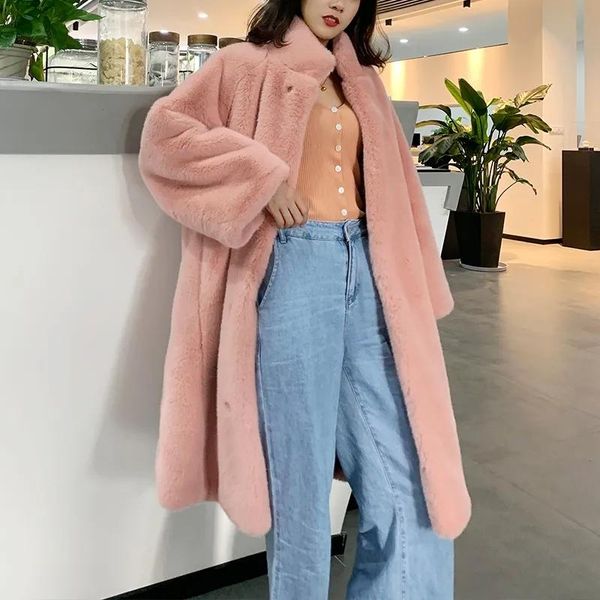 women's fur & faux womens mink coat 2021 autumn winter warm jacket women long coats fashion stand-up collar, Black
women's fur & faux womens mink coat 2021 autumn winter warm jacket women long coats fashion stand-up collar, Black
