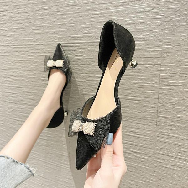 sandals 2021 pearl mesh bow-knot modern women summer shoes woman pumps cut out thin heels pointed toe sandalias plus size 34-43, Black
sandals 2021 pearl mesh bow-knot modern women summer shoes woman pumps cut out thin heels pointed toe sandalias plus size 34-43, Black