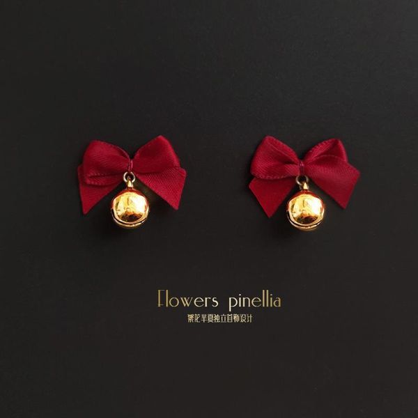 hoop & huggie red bow bells earrings ladies retro cute drop jewelry girls christmas gifts, Golden;silver
hoop & huggie red bow bells earrings ladies retro cute drop jewelry girls christmas gifts, Golden;silver