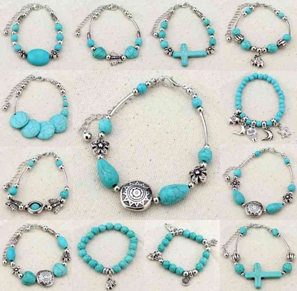 chinese style products temperament bohemian personality pendant turquoise beaded bracelet
chinese style products temperament bohemian personality pendant turquoise beaded bracelet