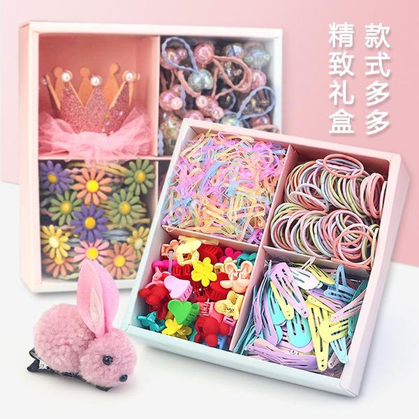 hair accessories children's hairpin princess girls set fashion headband small rubber band simple baby headdress, Slivery;white
hair accessories children's hairpin princess girls set fashion headband small rubber band simple baby headdress, Slivery;white