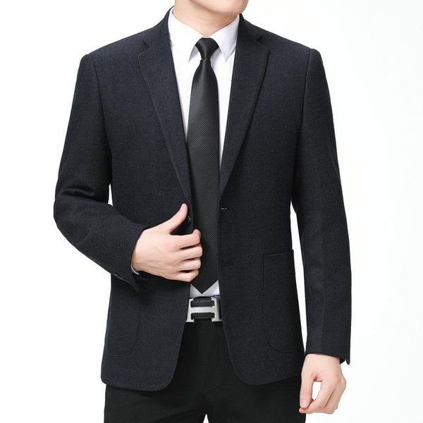 men's suits & blazers spring autumn men navy blue elegant classical slim fit suit jacket notched collar single-breasted outfits office, White;black
men's suits & blazers spring autumn men navy blue elegant classical slim fit suit jacket notched collar single-breasted outfits office, White;black