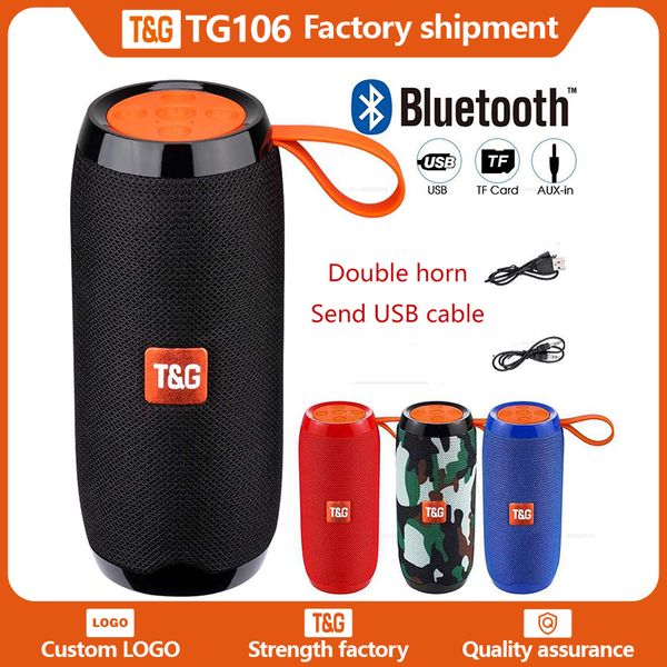 tg106 bluetooth portable speaker double horn mini outdoor waterproof subwoofer wireless speakers support tf usb card fm radio
tg106 bluetooth portable speaker double horn mini outdoor waterproof subwoofer wireless speakers support tf usb card fm radio