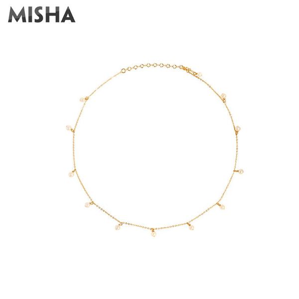 chains misha natural pearl necklace for women ladies handmade little wedding birthday gifts jewelry, Silver
chains misha natural pearl necklace for women ladies handmade little wedding birthday gifts jewelry, Silver