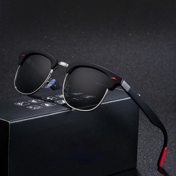 sunglasses classic retro rivet polarized men women brand designer tr90 legs lighter design female male fashion sun glasses, White;black
sunglasses classic retro rivet polarized men women brand designer tr90 legs lighter design female male fashion sun glasses, White;black