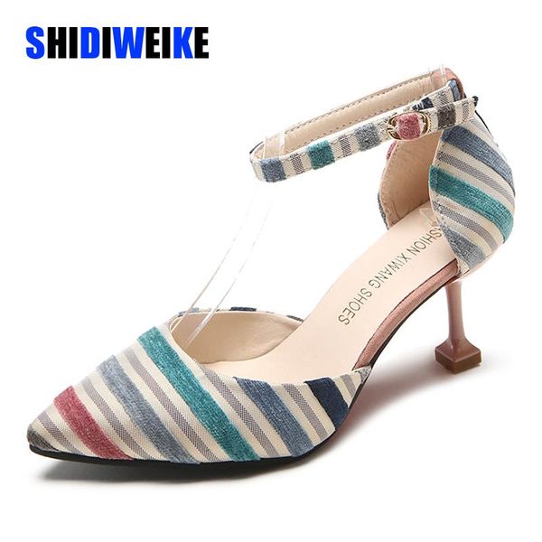 dress shoes spring autumn pointed toe thin heel high heels women fashion stripe wedding buckle strap sandals ab042, Black
dress shoes spring autumn pointed toe thin heel high heels women fashion stripe wedding buckle strap sandals ab042, Black