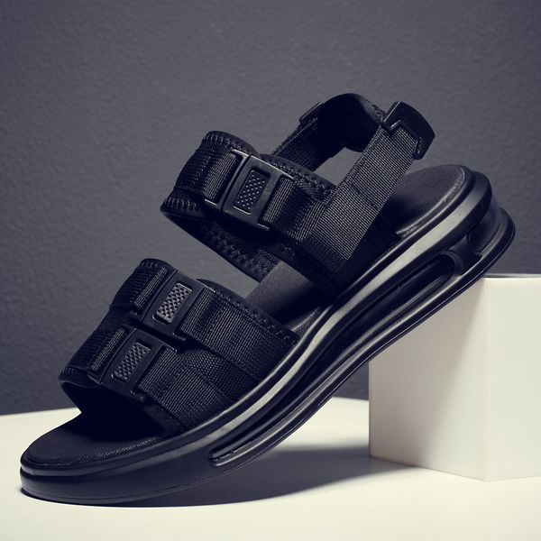 sandals fashion man buckle strap air cushion sandal summer travel shock absorption shoes for beach z187, Black
sandals fashion man buckle strap air cushion sandal summer travel shock absorption shoes for beach z187, Black
