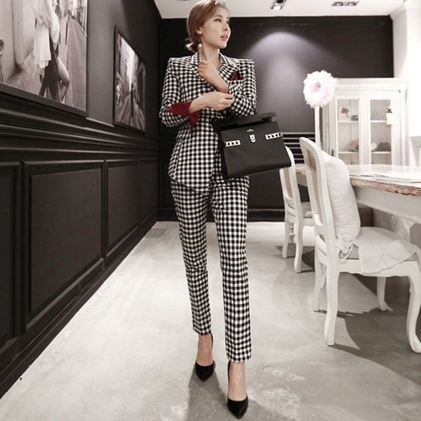 pant autumn winter business women 2 piece suit set long-sleeved asymmetric plaid blazer coat and office lady suits 02be, White
pant autumn winter business women 2 piece suit set long-sleeved asymmetric plaid blazer coat and office lady suits 02be, White