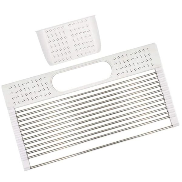kitchen storage & organization dish drying rack over the sink 20inch x 11inch large roll up stainless steel drainer with utensil holder
kitchen storage & organization dish drying rack over the sink 20inch x 11inch large roll up stainless steel drainer with utensil holder
