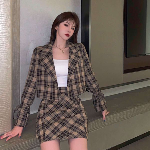 party dresses plaid coat women's loose fit small short suit spring 2021 foreign style fashion 3fk4, White;black
party dresses plaid coat women's loose fit small short suit spring 2021 foreign style fashion 3fk4, White;black