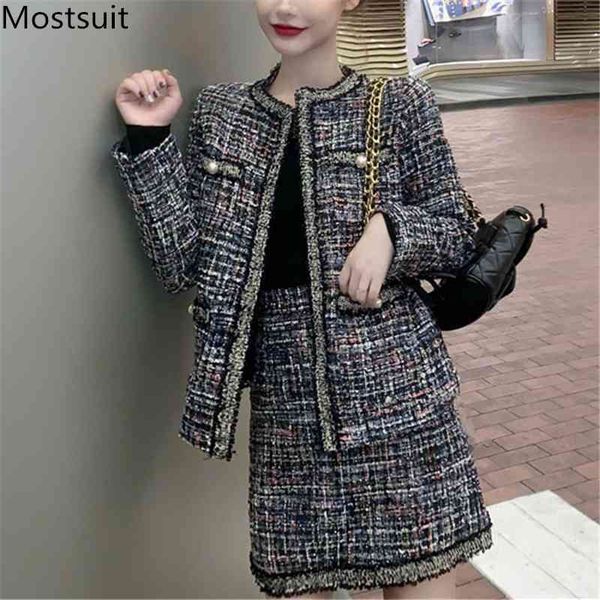 vintage elegant tweed two piece skirt sets outfits winter coat + a-line suits korean ladies fashion female femme 210518, White
vintage elegant tweed two piece skirt sets outfits winter coat + a-line suits korean ladies fashion female femme 210518, White