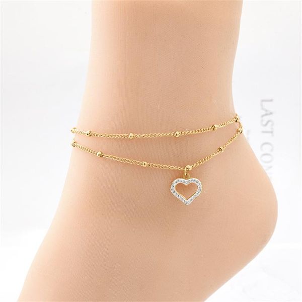 anklets charm double layers heart chain for women couple 2021 fashion gold color stainless steel jewelry gifts, Red;blue
anklets charm double layers heart chain for women couple 2021 fashion gold color stainless steel jewelry gifts, Red;blue