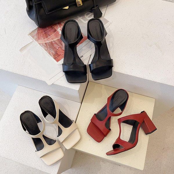 fashion 2021 summer sandals women set foot high heels square head open toe colorful slippers, Black
fashion 2021 summer sandals women set foot high heels square head open toe colorful slippers, Black
