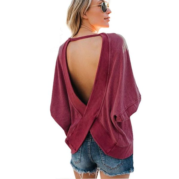 women's hoodies & sweatshirts backless irregular sweatshirt women long sleeve oversized casual womens pullover autumn 2021 fashion, Black 
women's hoodies & sweatshirts backless irregular sweatshirt women long sleeve oversized casual womens pullover autumn 2021 fashion, Black