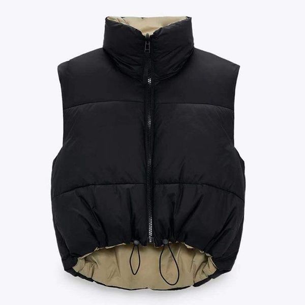 women's vests fashion cropped vest women coat sleeveless parkas high collar waistcoat female casual outerwear chic chalecos para mujer, Black;white
women's vests fashion cropped vest women coat sleeveless parkas high collar waistcoat female casual outerwear chic chalecos para mujer, Black;white