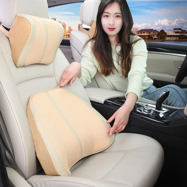 seat cushions mesh + pu leather car neck pillow lumbar 3d soft headrest breathable back cushion interior supplies
seat cushions mesh + pu leather car neck pillow lumbar 3d soft headrest breathable back cushion interior supplies
