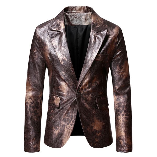 fashion suits men's single style youth leisure casual clothes printed one button blazer, White;black
fashion suits men's single style youth leisure casual clothes printed one button blazer, White;black