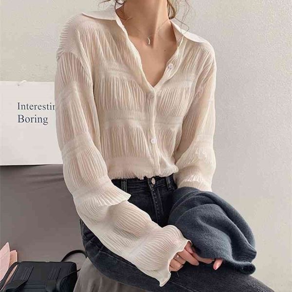 new spring vintage elegant women chiffon blouses casual long sleeve blusas femme turn-down collar solid shirts female 210409, White
new spring vintage elegant women chiffon blouses casual long sleeve blusas femme turn-down collar solid shirts female 210409, White