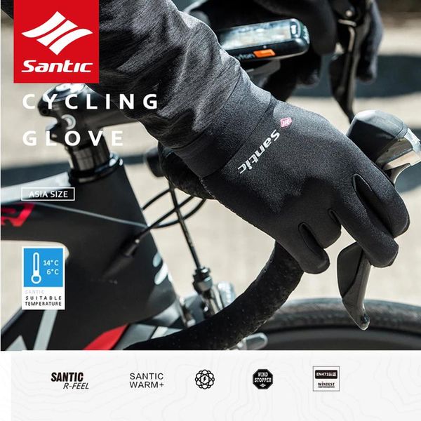 santic cycling gloves mtb men winter warm full finger with touch function shockproof keep asian size sports, Black
santic cycling gloves mtb men winter warm full finger with touch function shockproof keep asian size sports, Black