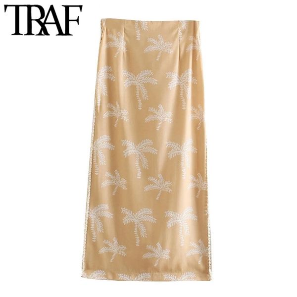 women chic fashion patchwork printed side slit midi skirt vintage high waist back zipper female skirts mujer 210507, Black
women chic fashion patchwork printed side slit midi skirt vintage high waist back zipper female skirts mujer 210507, Black
