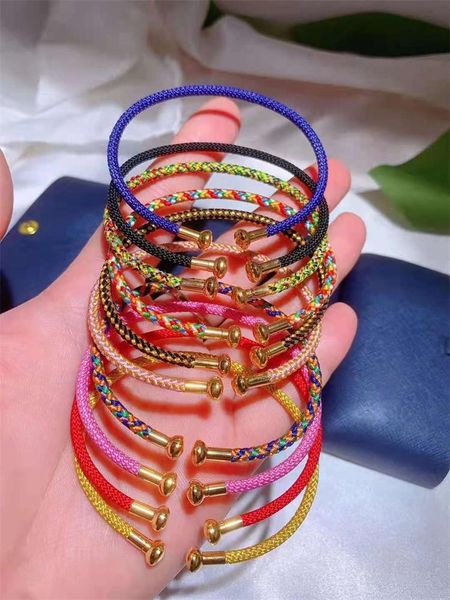 bangle leather wire rope lovers' open bracelet, men's and women's c-type diy wearing 3d hard gold beaded bracelet jewelry, Black
bangle leather wire rope lovers' open bracelet, men's and women's c-type diy wearing 3d hard gold beaded bracelet jewelry, Black