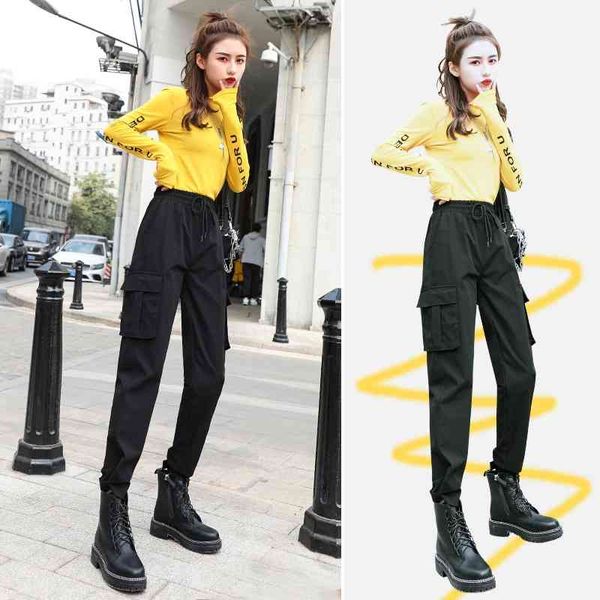 streetwear cargo pants women casual womens joggers sweatpants high waist loose trousers plus size korean style ladies 210603, Black;white
streetwear cargo pants women casual womens joggers sweatpants high waist loose trousers plus size korean style ladies 210603, Black;white