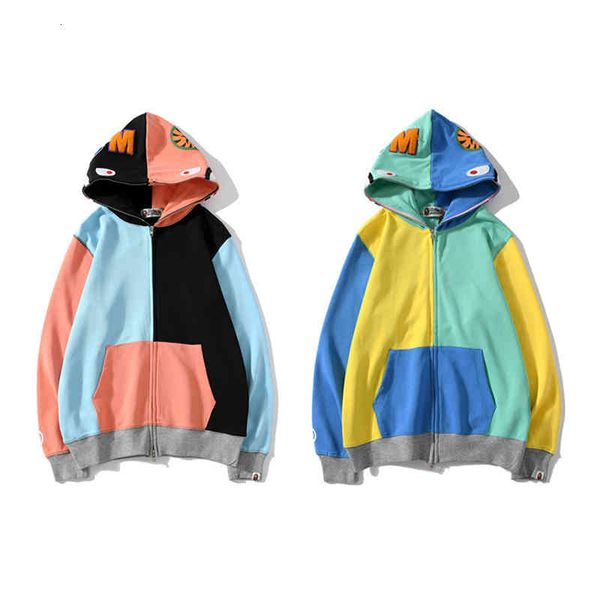 hoodies 2021 fashion brand colorful shark head men's and women's lovers' hooded cardigan color matching sweater, Black
hoodies 2021 fashion brand colorful shark head men's and women's lovers' hooded cardigan color matching sweater, Black